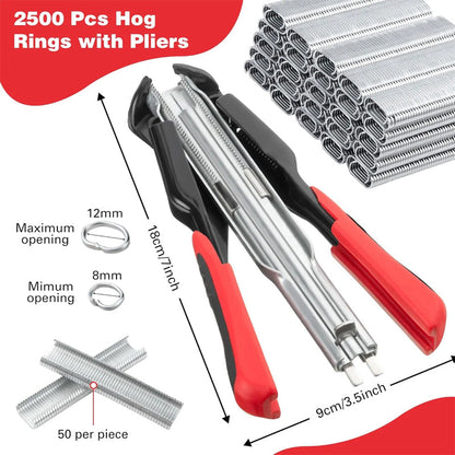 Heavy-Duty C-Type Staple Plier for Cage Assembly