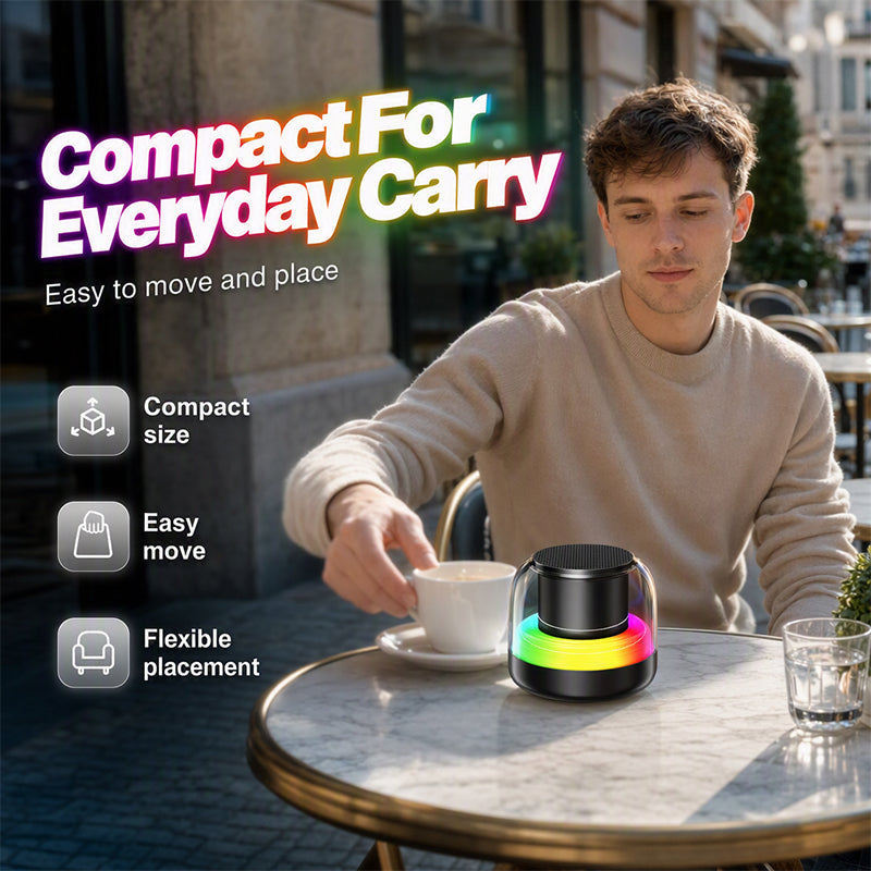 🔊 Portable RGB Bluetooth Speaker – Retro Wireless Room Speaker
