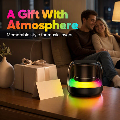 🔊 Portable RGB Bluetooth Speaker – Retro Wireless Room Speaker