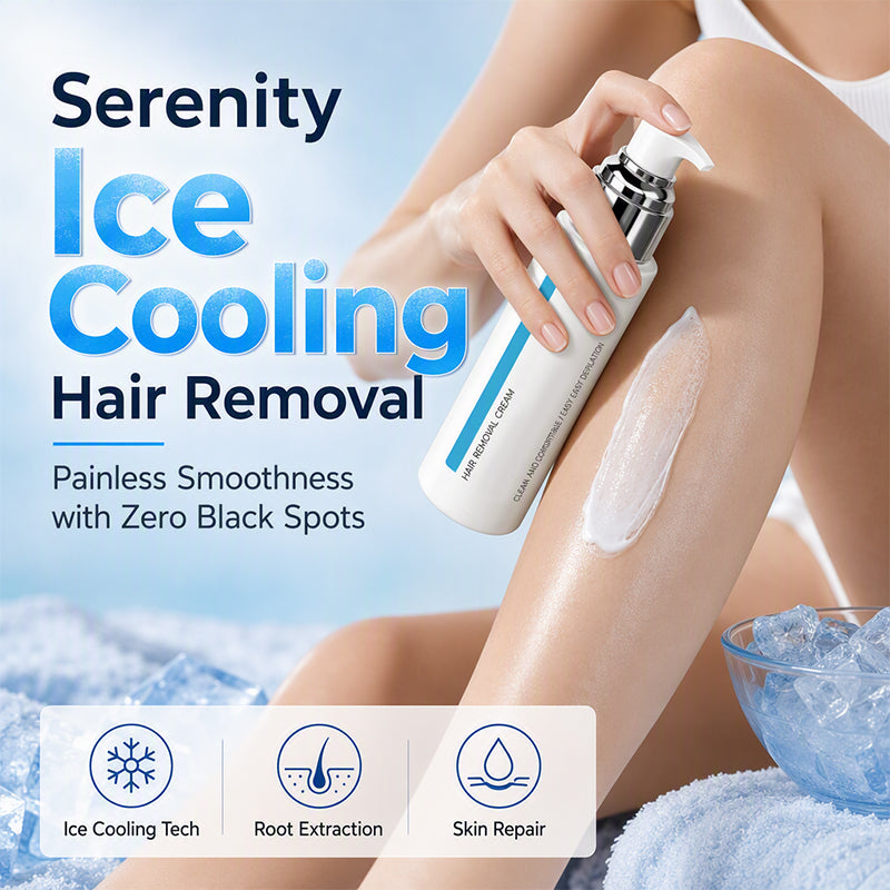 🎁💥LAST DAY SPECIAL PRICE!✨Ice-Cooling Hair Removal Cream for Sensitive Skin