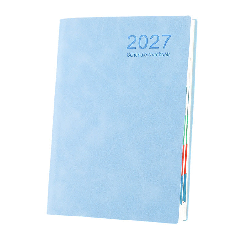 📅 2027 A5 Daily Planner with PU Leather Cover and 320 Pages ✨