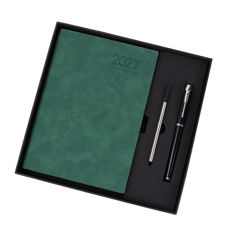 📅 2027 A5 Daily Planner with PU Leather Cover and 320 Pages ✨