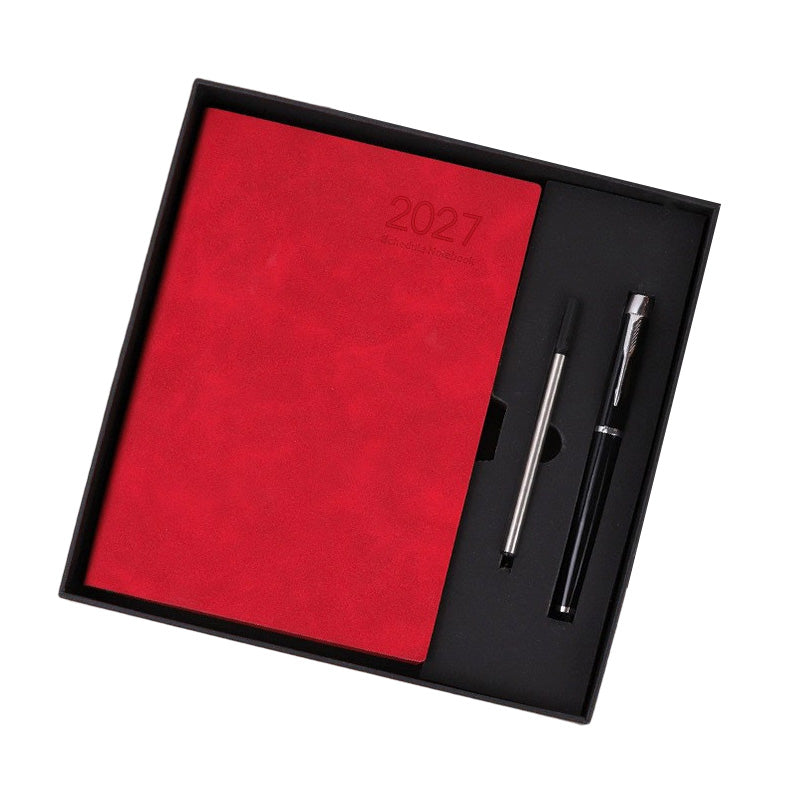 📅 2027 A5 Daily Planner with PU Leather Cover and 320 Pages ✨