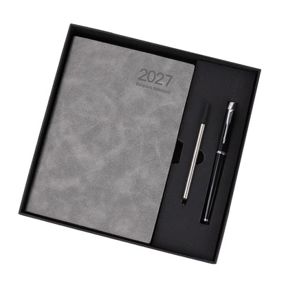 📅 2027 A5 Daily Planner with PU Leather Cover and 320 Pages ✨