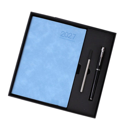 📅 2027 A5 Daily Planner with PU Leather Cover and 320 Pages ✨