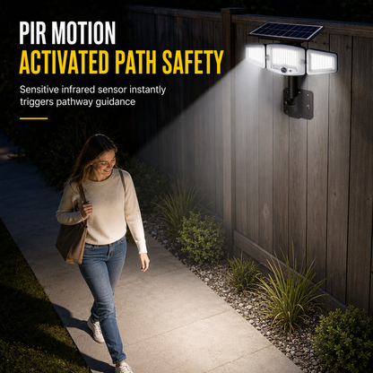 Solar 3-Head Motion Sensor Light