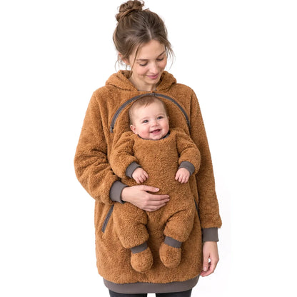 👶 Cozy Mom & Baby Fleece Hoodie 🤎 | Ultra-Soft, Comfy & Warm ✨
