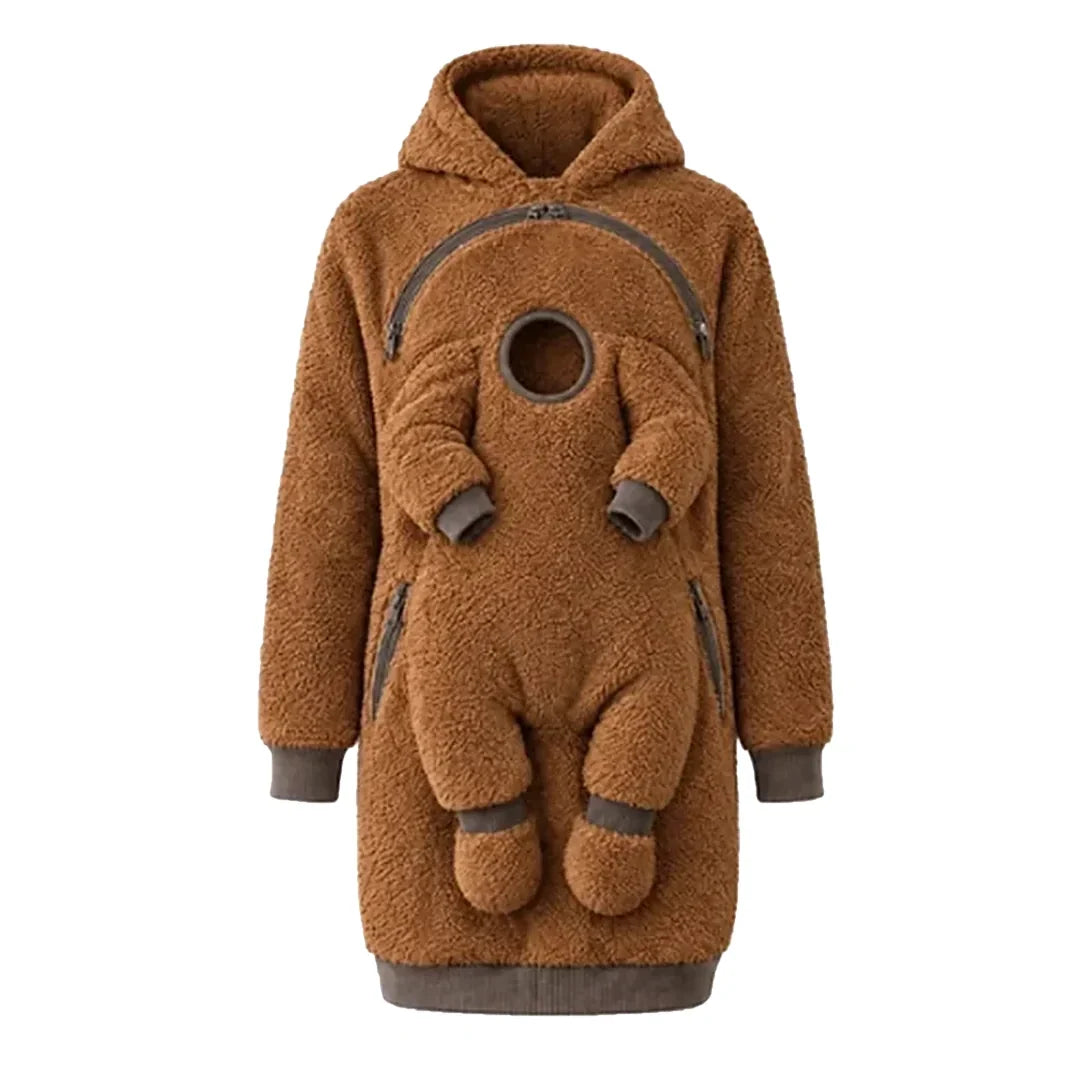 👶 Cozy Mom & Baby Fleece Hoodie 🤎 | Ultra-Soft, Comfy & Warm ✨