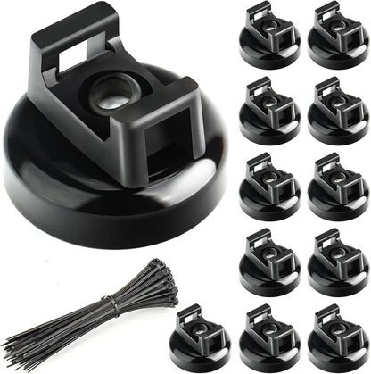 Heavy-Duty Magnetic Cable Tie Mounts – 10 Pack – product image 1