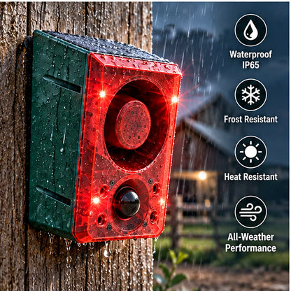 ☀️ Solar Motion Sensor Security Alarm – Wireless Outdoor Protection🚨